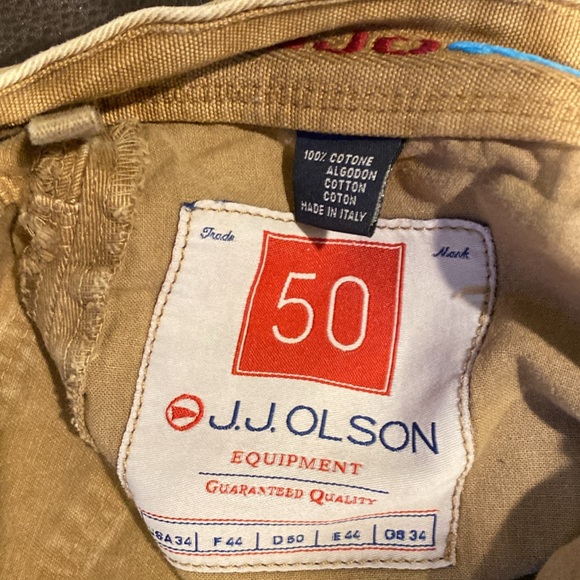 J.J. Olson Handmade Italian Rugged Khaki Pants. New and Unworn Condition. - Picture 5 of 11